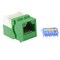 Bestlink Netware CAT6 Tool Less Keystone Jack- Green 101707GN - alternate 1